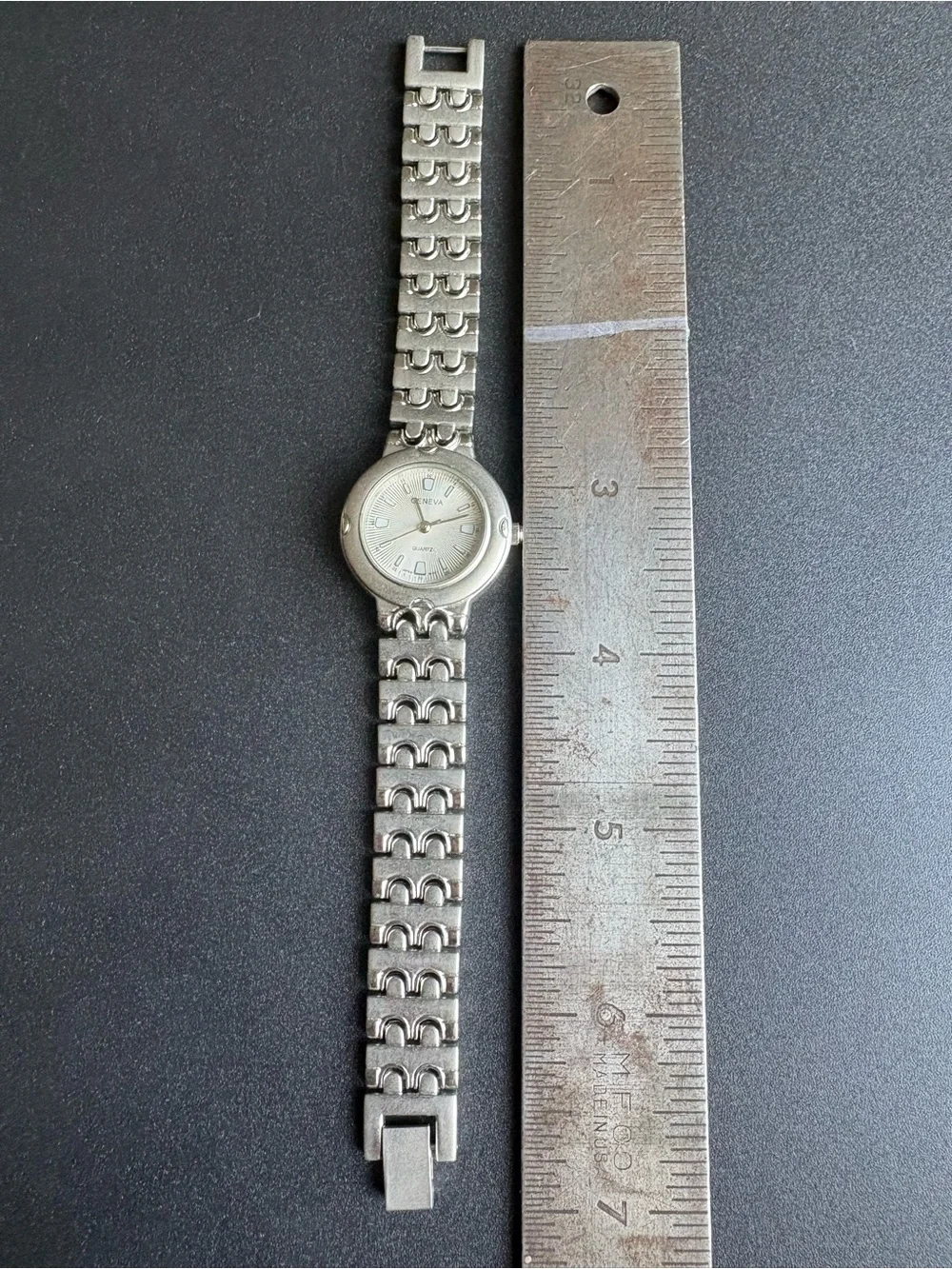 Geneva Silver Quartz Women's Bracelet Watch